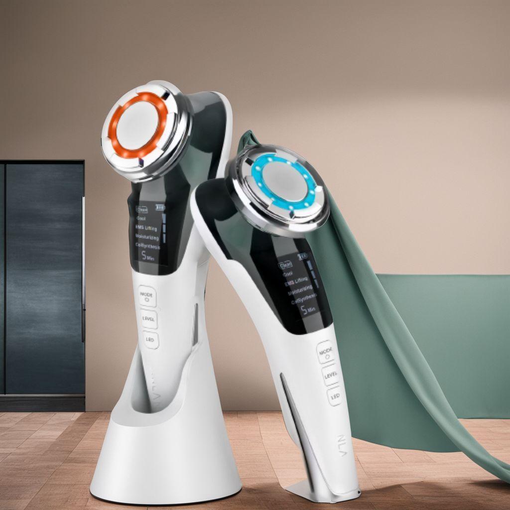 温冷美顔器 ems 1台8役 LED光 温冷ケア 目元ケア 美顔器