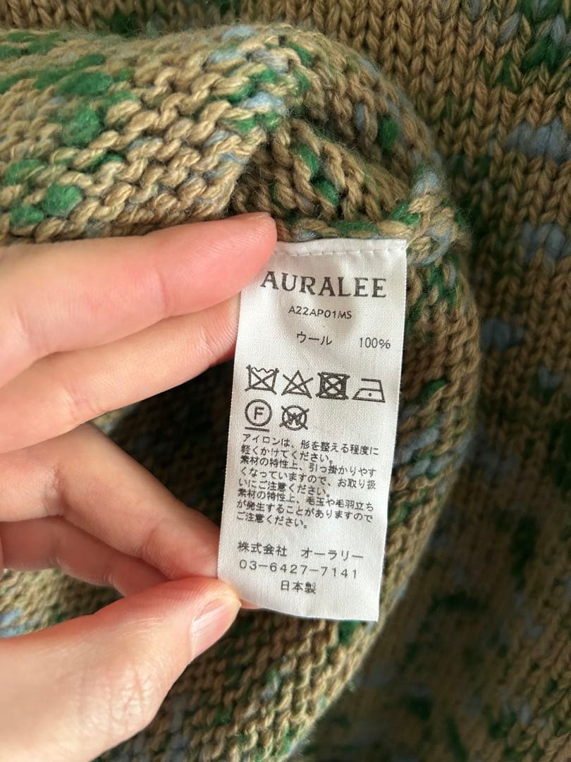 AURALEE ウール100% クルーネックセーター　サイズ3