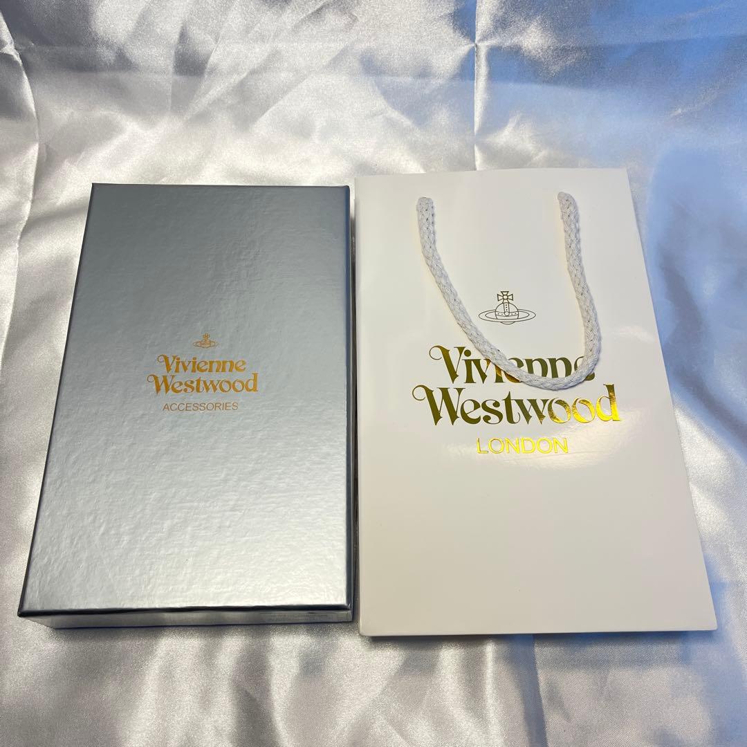 新品 Vivienne Westwood コーヒー ゴールドロゴ 長財布