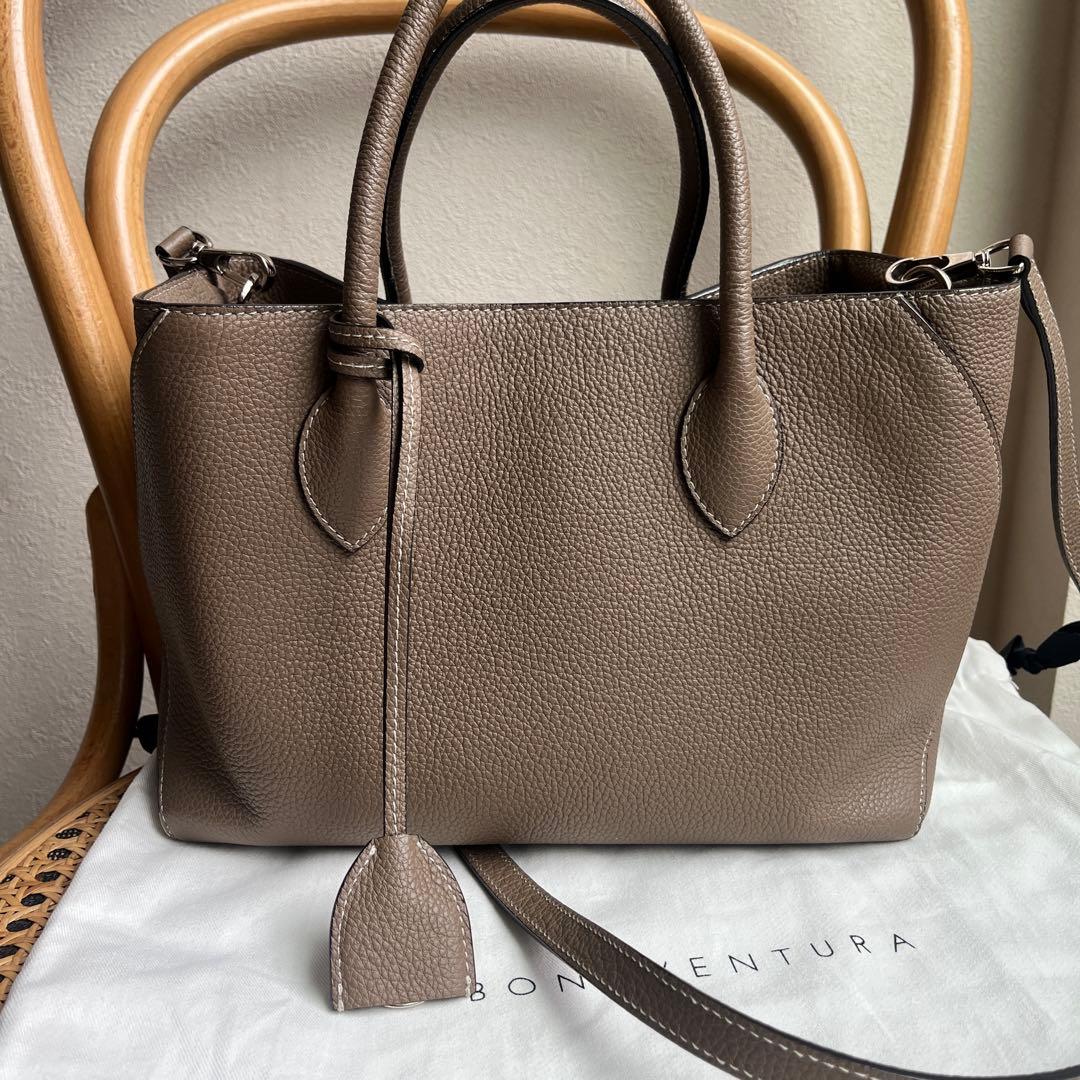 ボナベンチュラバッグ　ミアトート27 エトープ美品