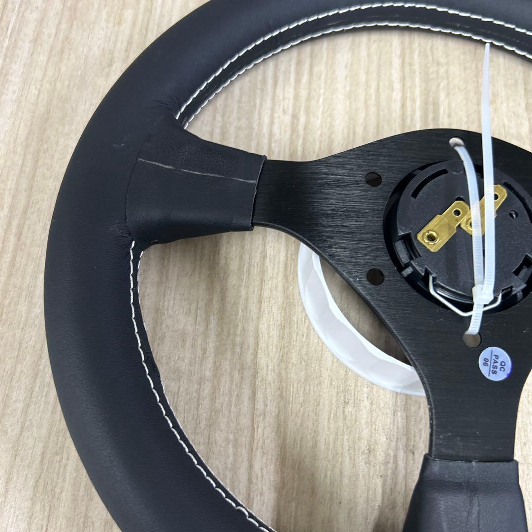 28パイ ブラック ステアリングホイール 本体