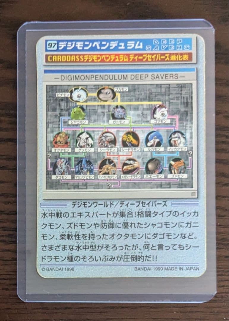 デジモンペンデュラム 97 DEEP SAVERS　BANDAI　カードダス