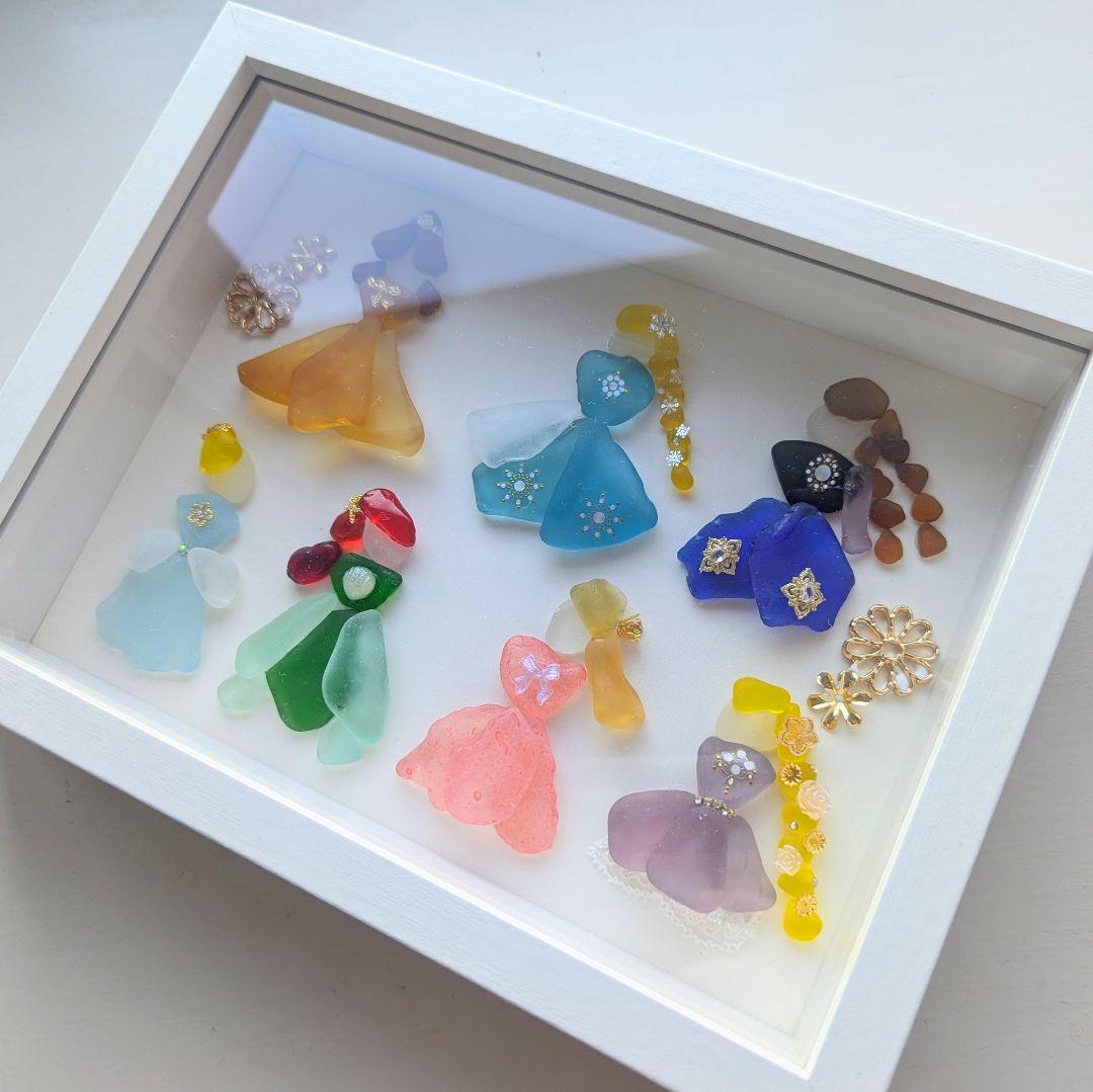専用出品！ドレスアップ　シーグラスアート