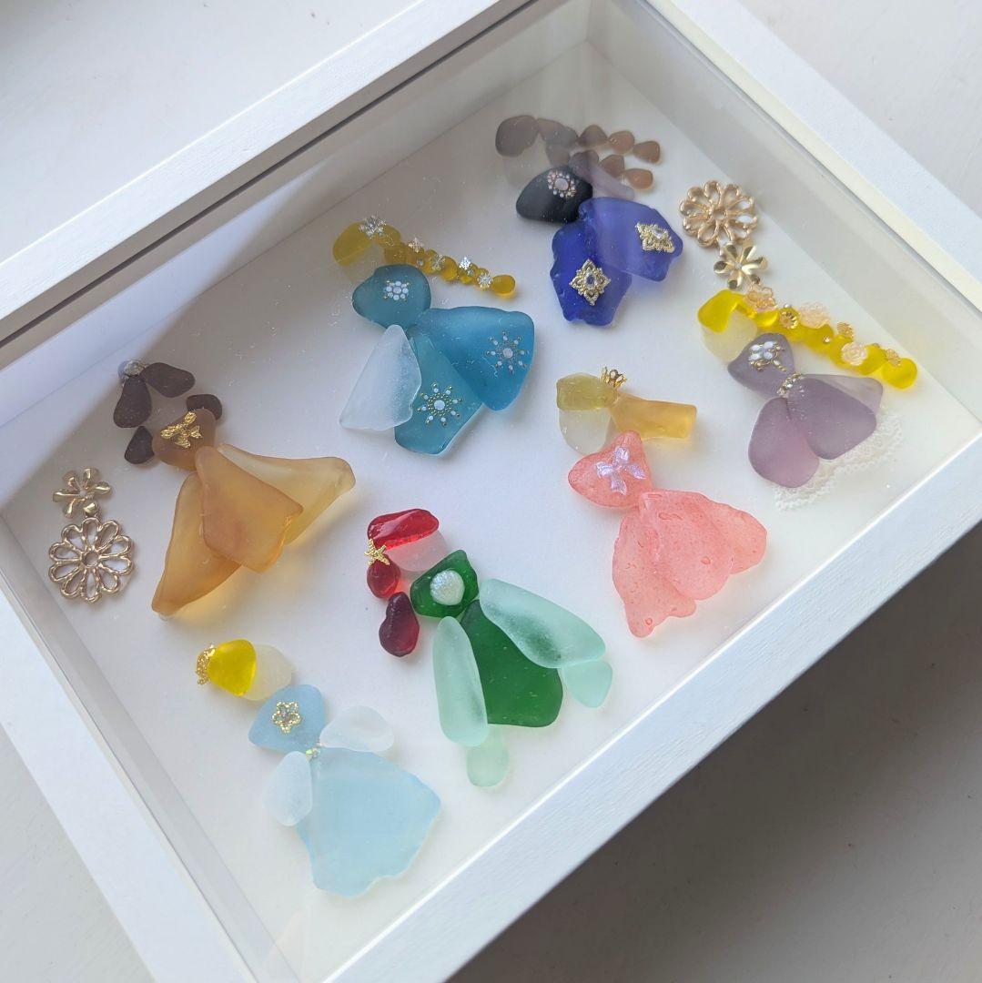 専用出品！ドレスアップ　シーグラスアート