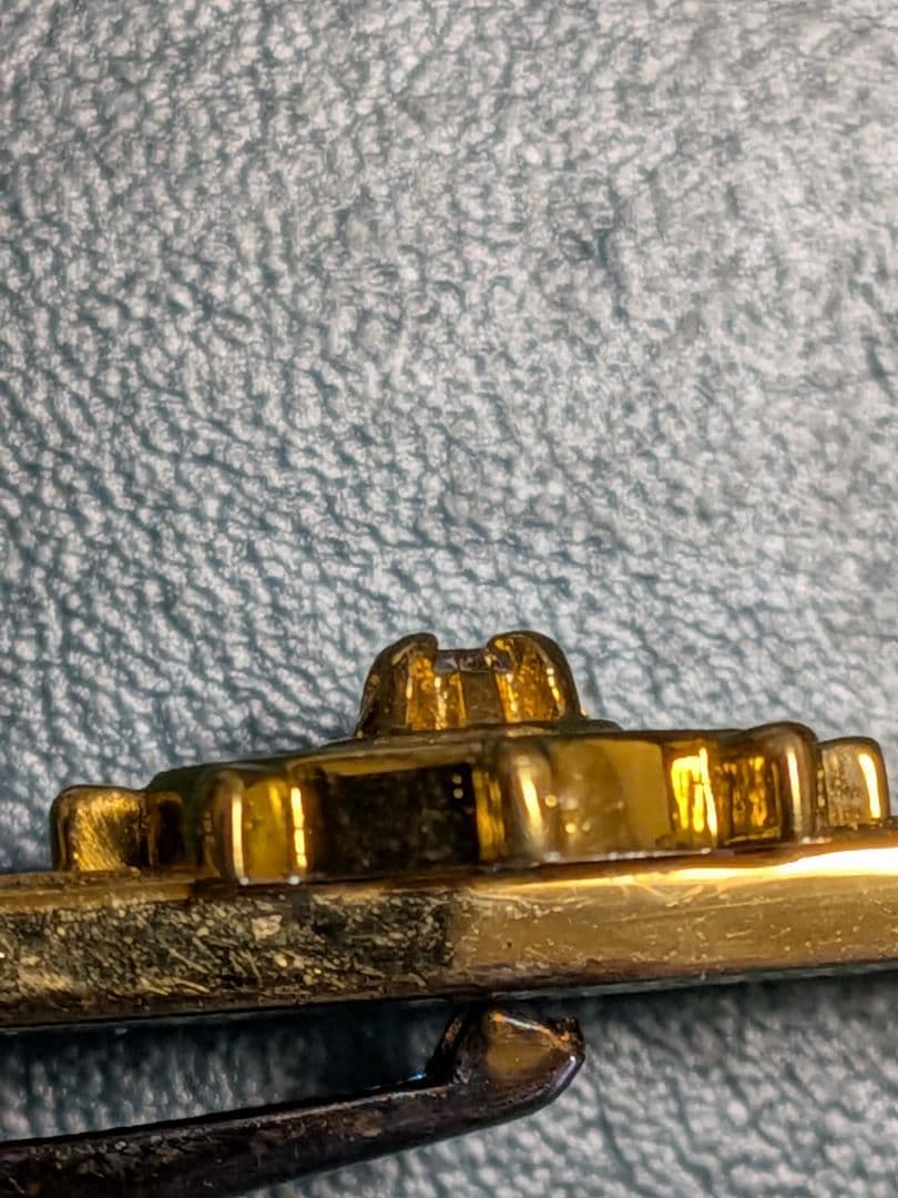 【K18 】&ダイヤモンド　全日本海員組合　特別功労賞　ネクタイピン!!