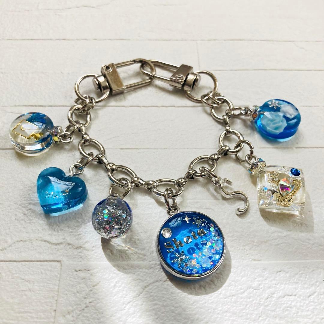 蜜柑ページMan、SixTONES名入れチャームレジンキーホルダー