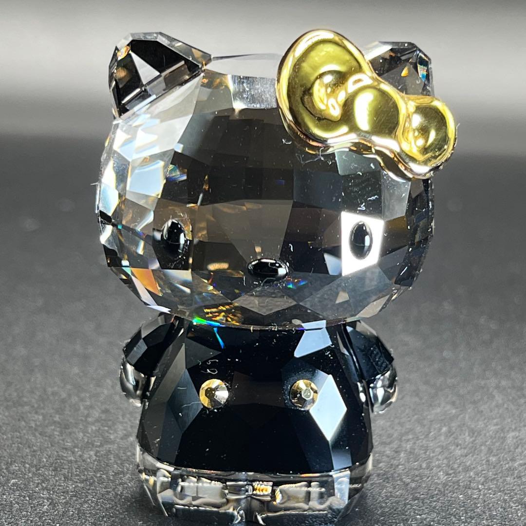 【激レア・限定品】スワロフスキー キティ ゴールドボウ ブラック 2012年限定
