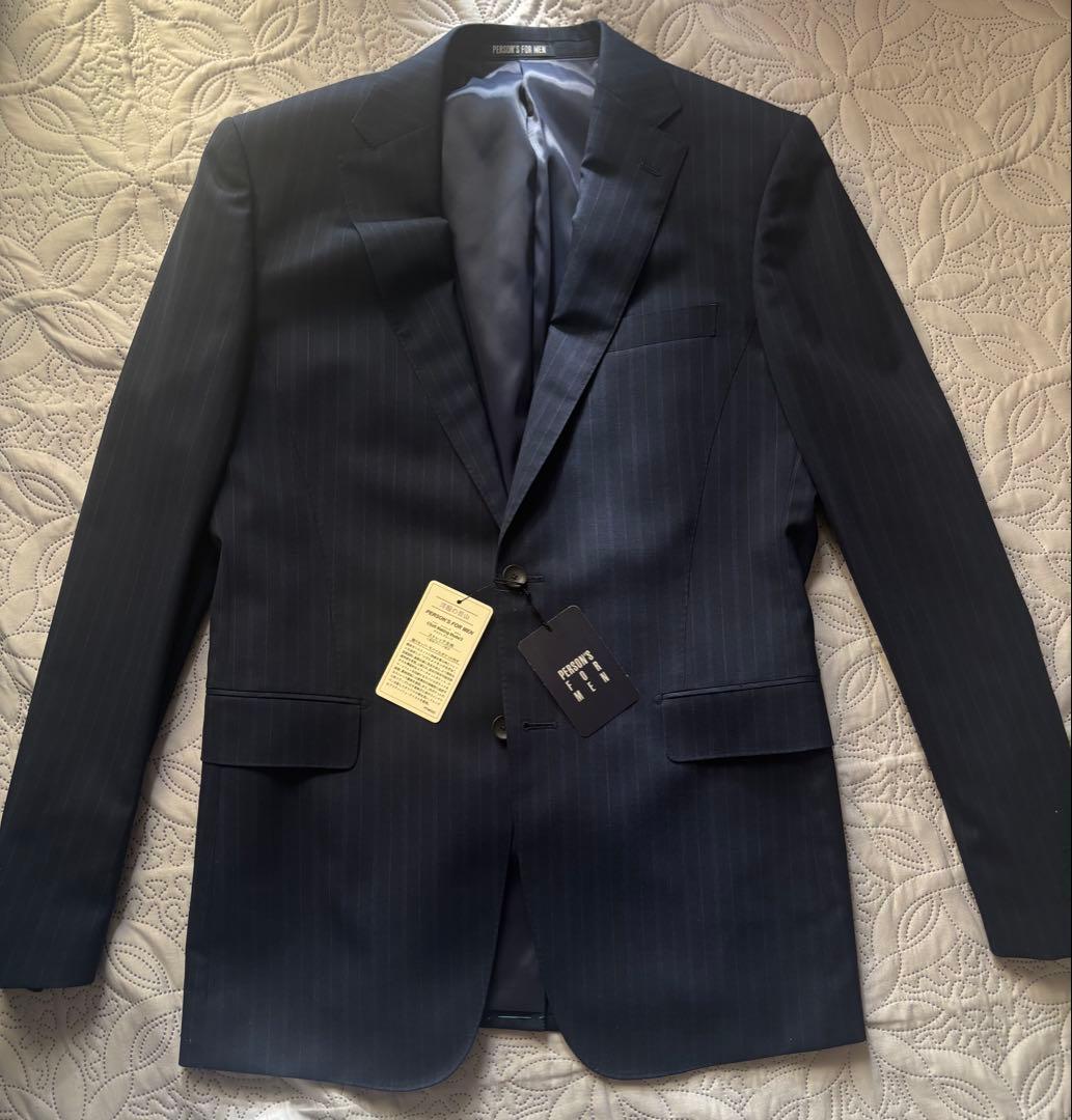 YA8　X L★５万円★ PERSON'S メンズビジネス●２パンツスーツ