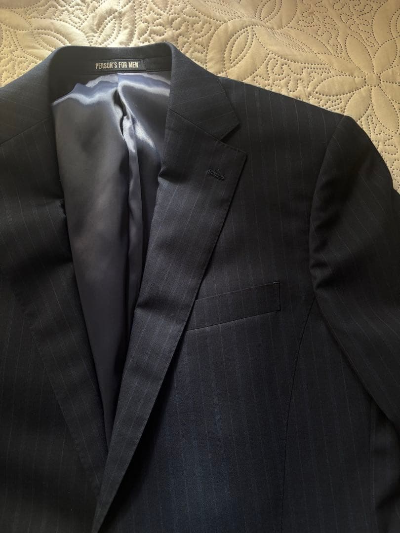 YA8　X L★５万円★ PERSON'S メンズビジネス●２パンツスーツ