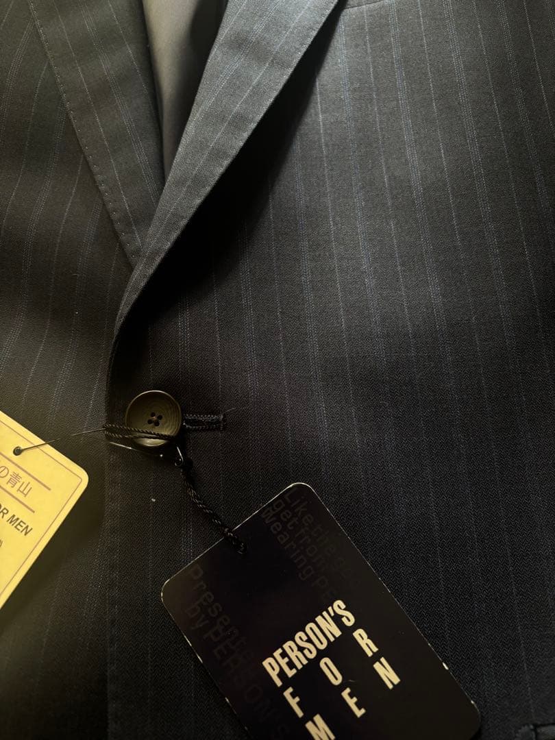 YA8　X L★５万円★ PERSON'S メンズビジネス●２パンツスーツ
