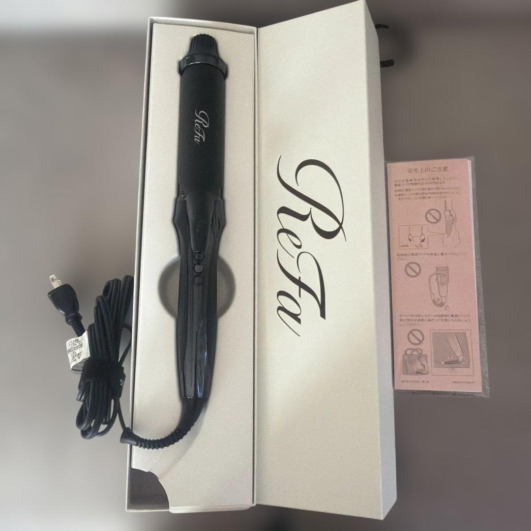 【1度のみ使用】ReFa ブラック カールヘアアイロン　38mm