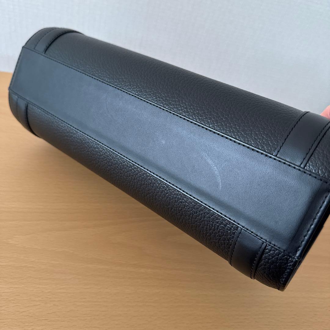 未使用品★Burberrys ブラック ドラムバッグ 箱付き