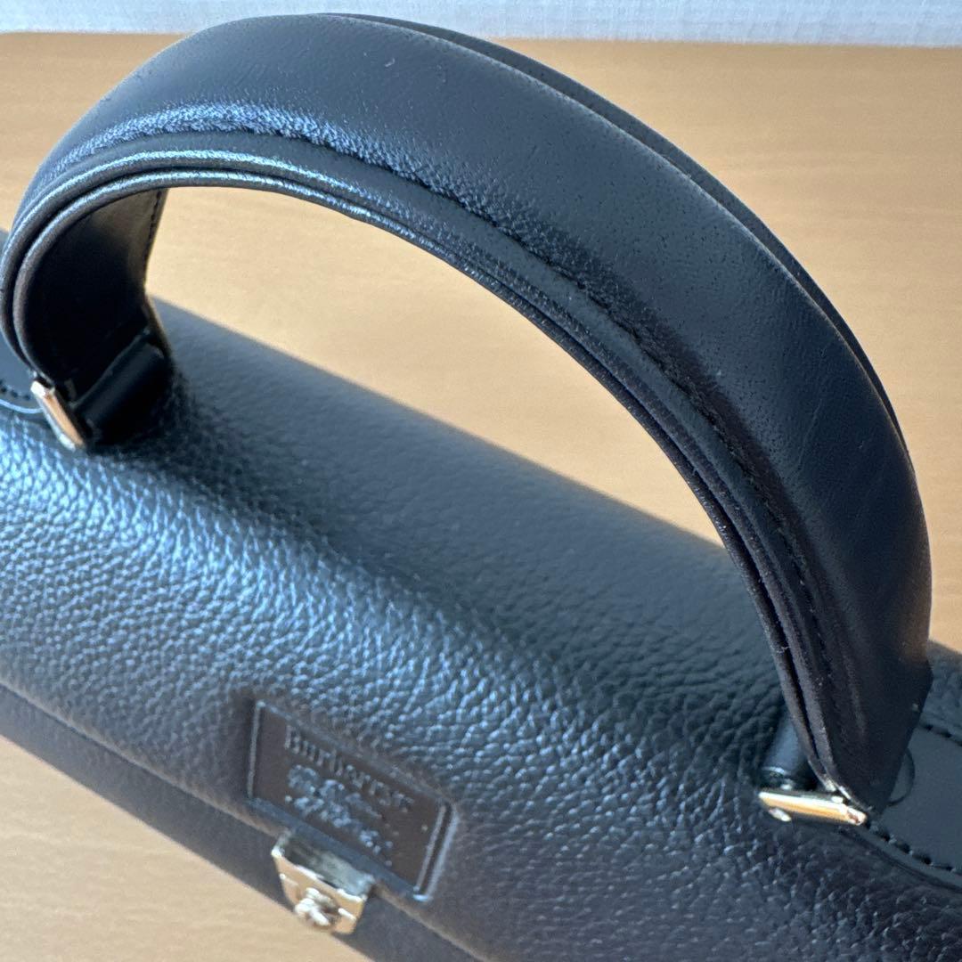 未使用品★Burberrys ブラック ドラムバッグ 箱付き