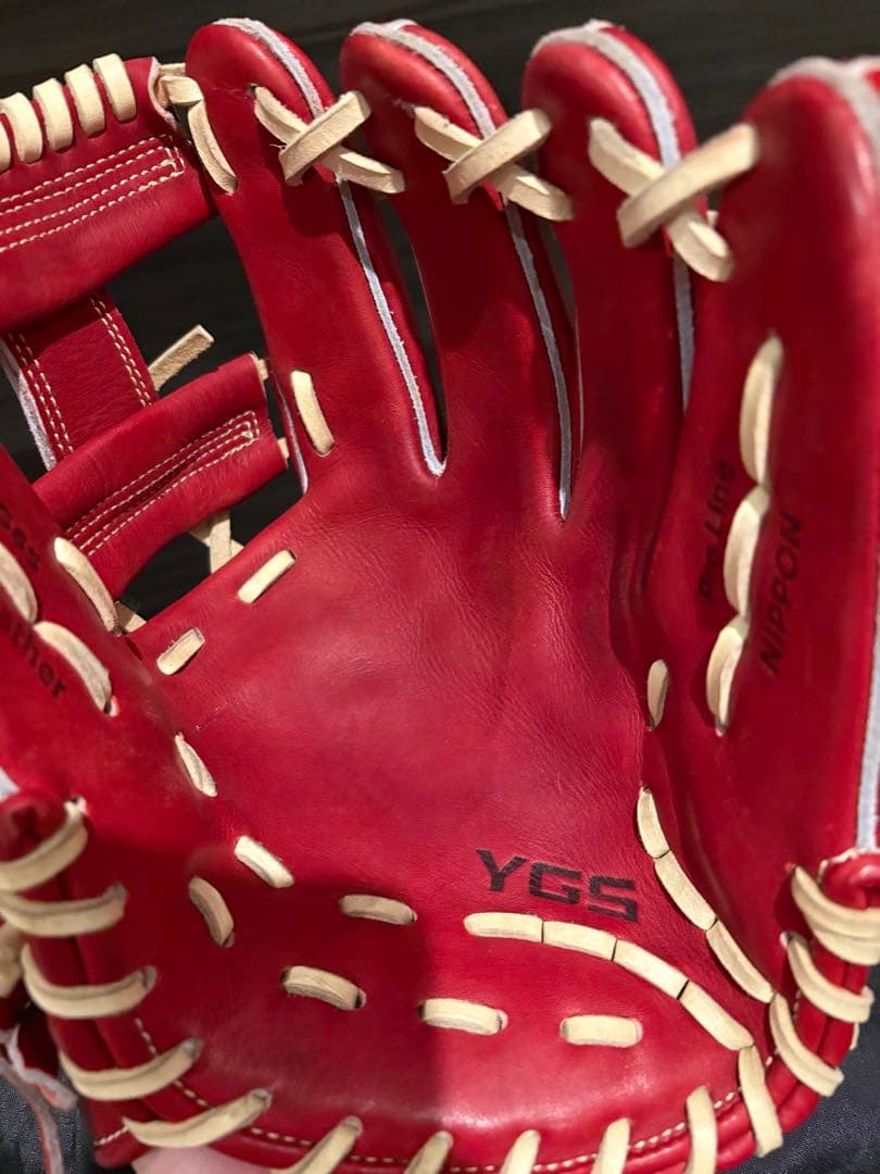 し*ん様 YGS 硬式グローブ G6S レッド TG Leather
