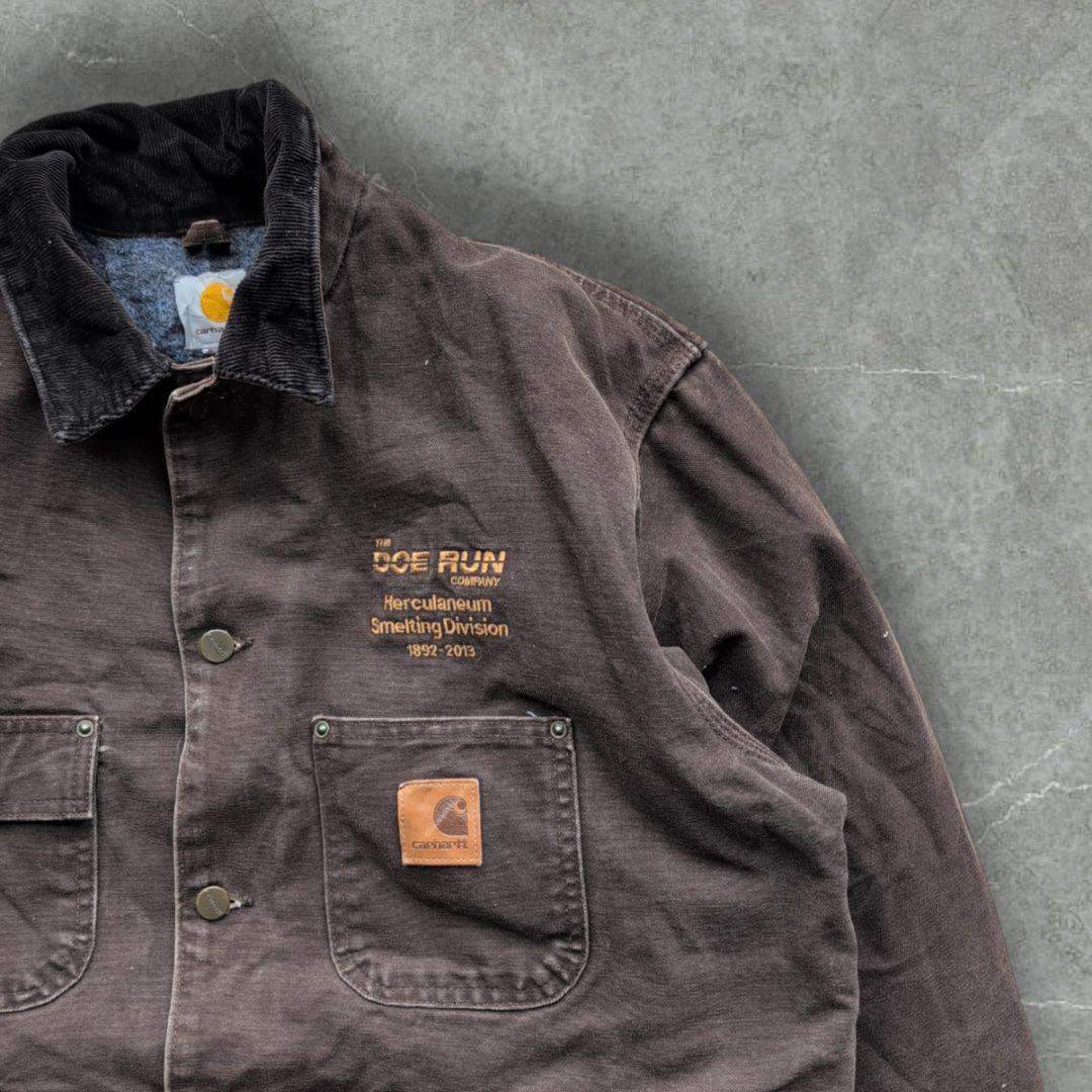 う*え様 カーハート チョアコート 企業ロゴ Lサイズ 鬼フェード メキシコ製