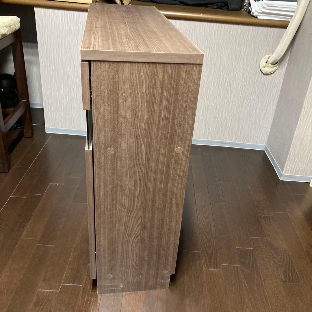 ワイエムワールド カウンター下収納 扉付き セピアナチュラル