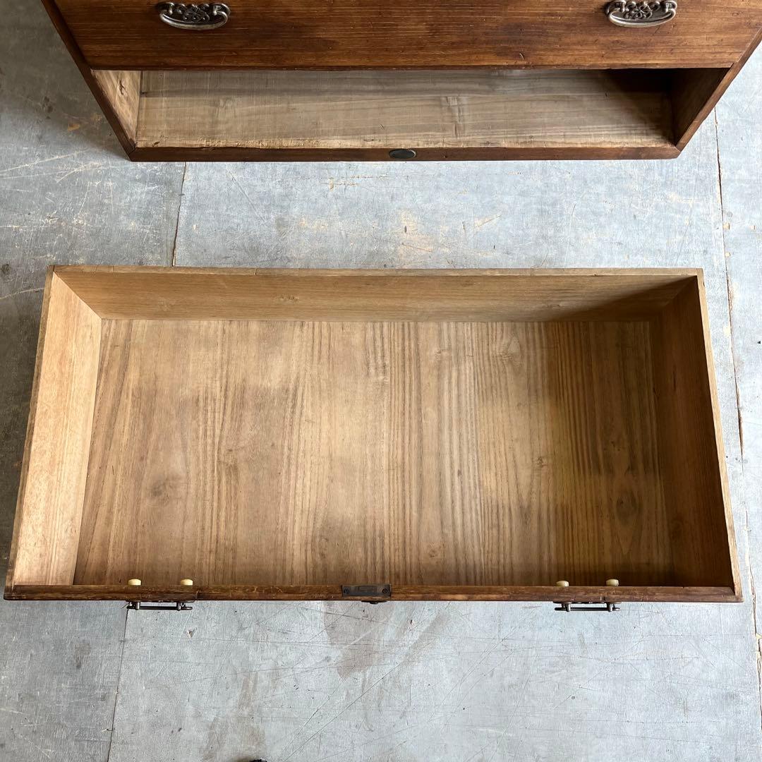 アンティーク チェスト 箪笥 ローボード テレビ台 無垢材 昭和レトロ z559