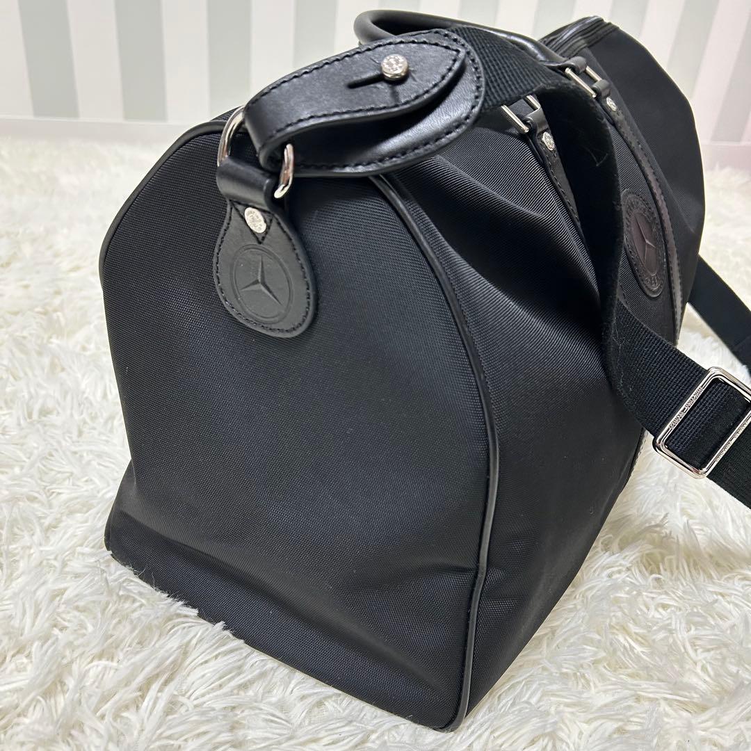 ハンティングワールド×メルセデスベンツ ボストンバッグ 2way 大容量　黒