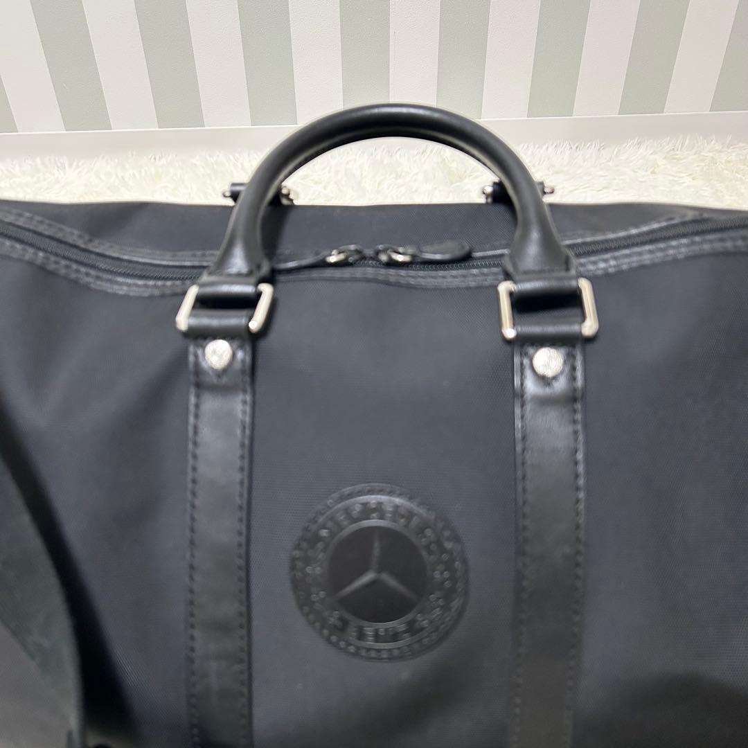 ハンティングワールド×メルセデスベンツ ボストンバッグ 2way 大容量　黒