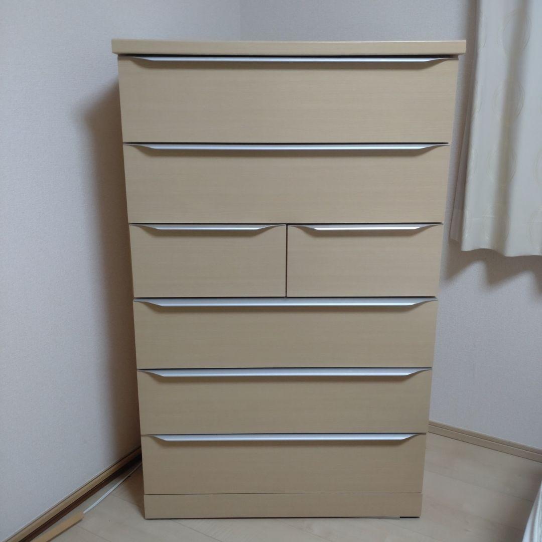 【断捨離中】ベージュ 木製チェスト