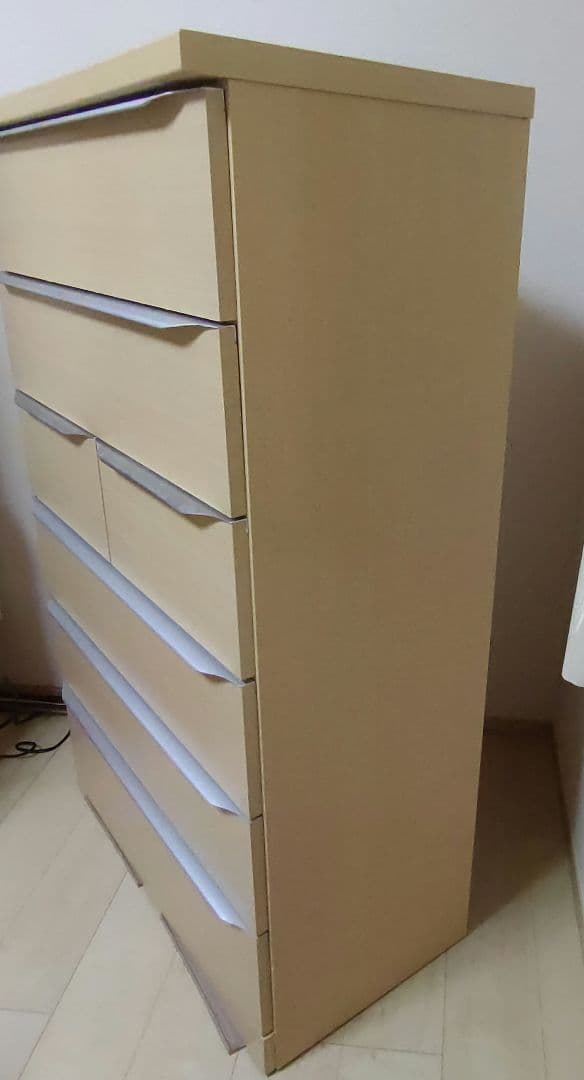 【断捨離中】ベージュ 木製チェスト