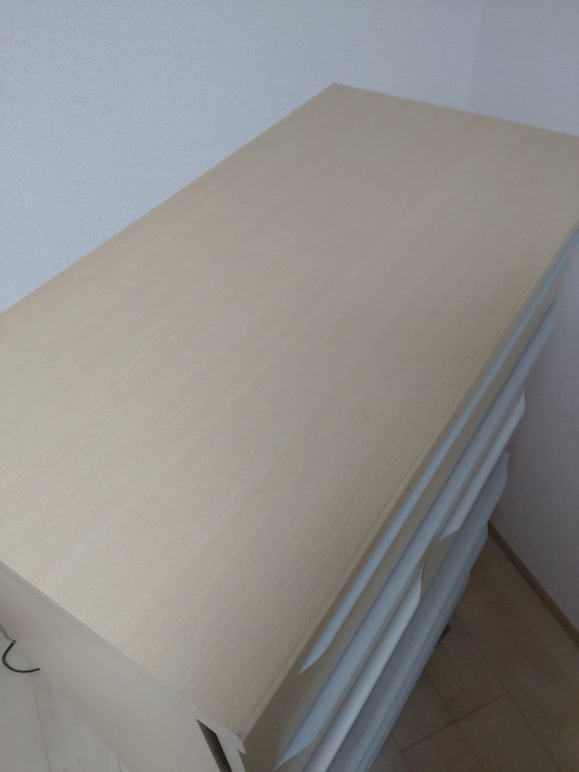 【断捨離中】ベージュ 木製チェスト
