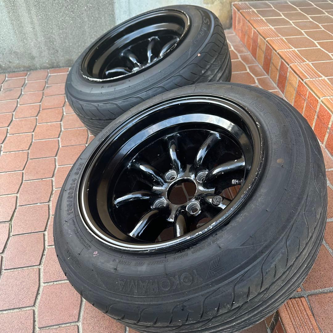 ②【当時物】RSワタナベ 14インチ 8.5J Rタイプ 2本セット