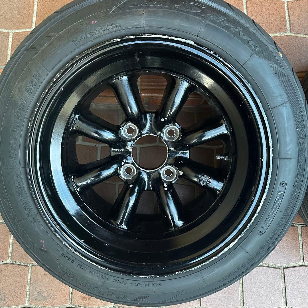 ②【当時物】RSワタナベ 14インチ 8.5J Rタイプ 2本セット