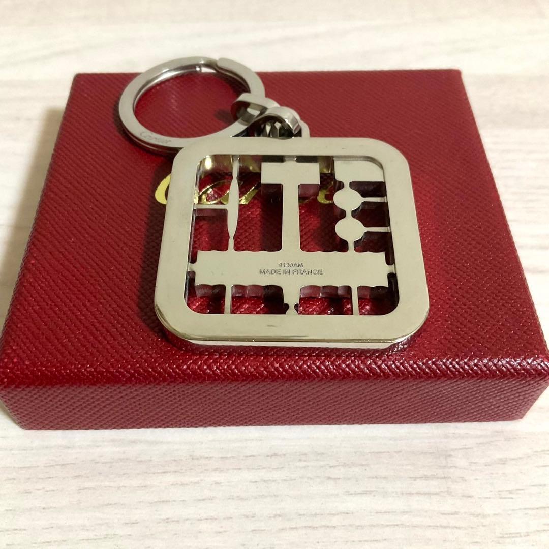 Cartier カルティエ サントス キーホルダー 飛行機 チャーム キーリング