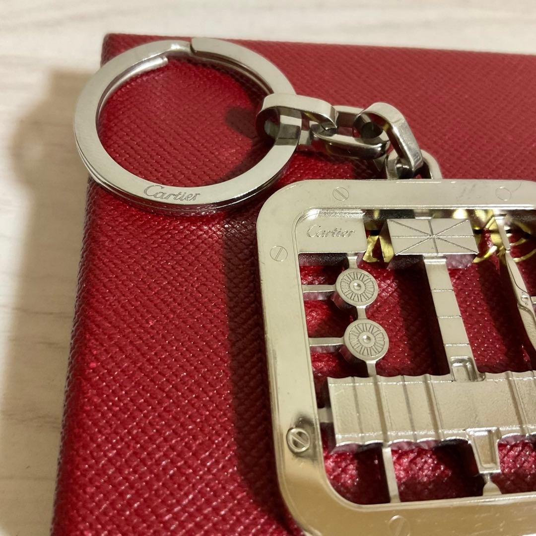Cartier カルティエ サントス キーホルダー 飛行機 チャーム キーリング