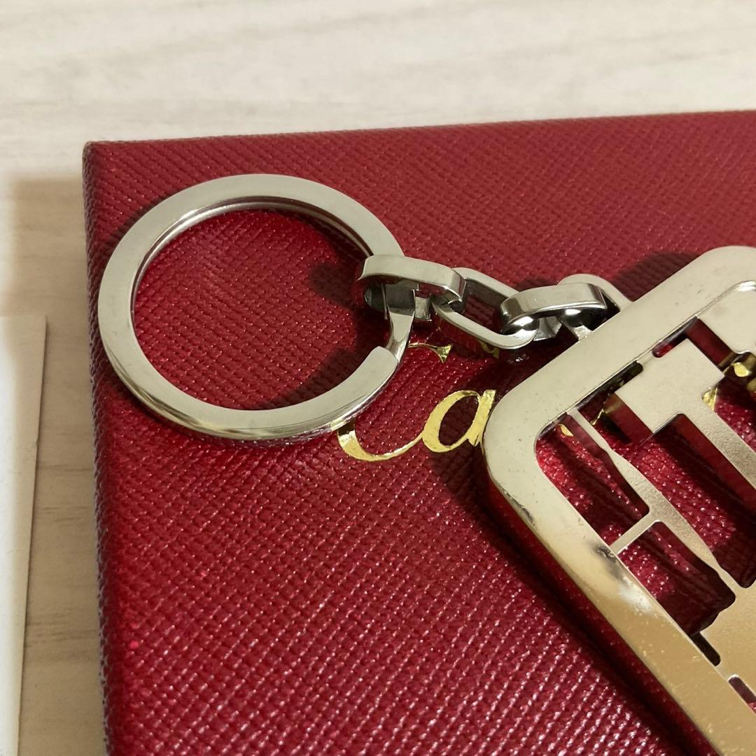 Cartier カルティエ サントス キーホルダー 飛行機 チャーム キーリング