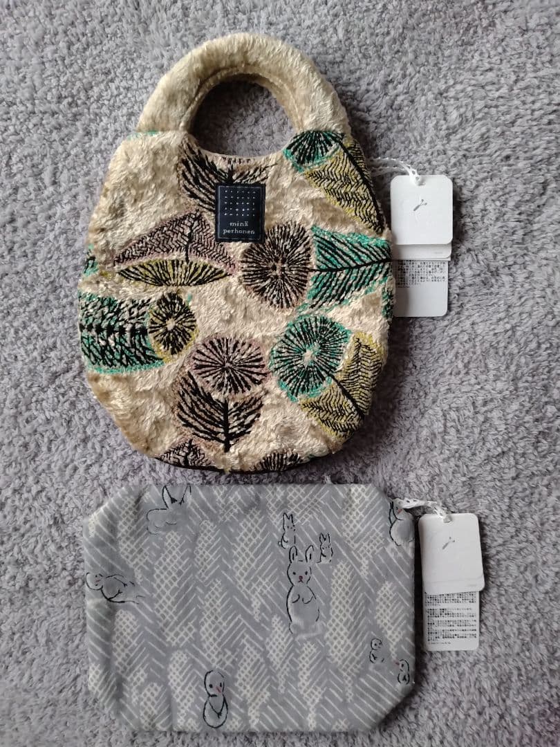 ミナペルホネン　uzura bag と pouch セット　lumiukko