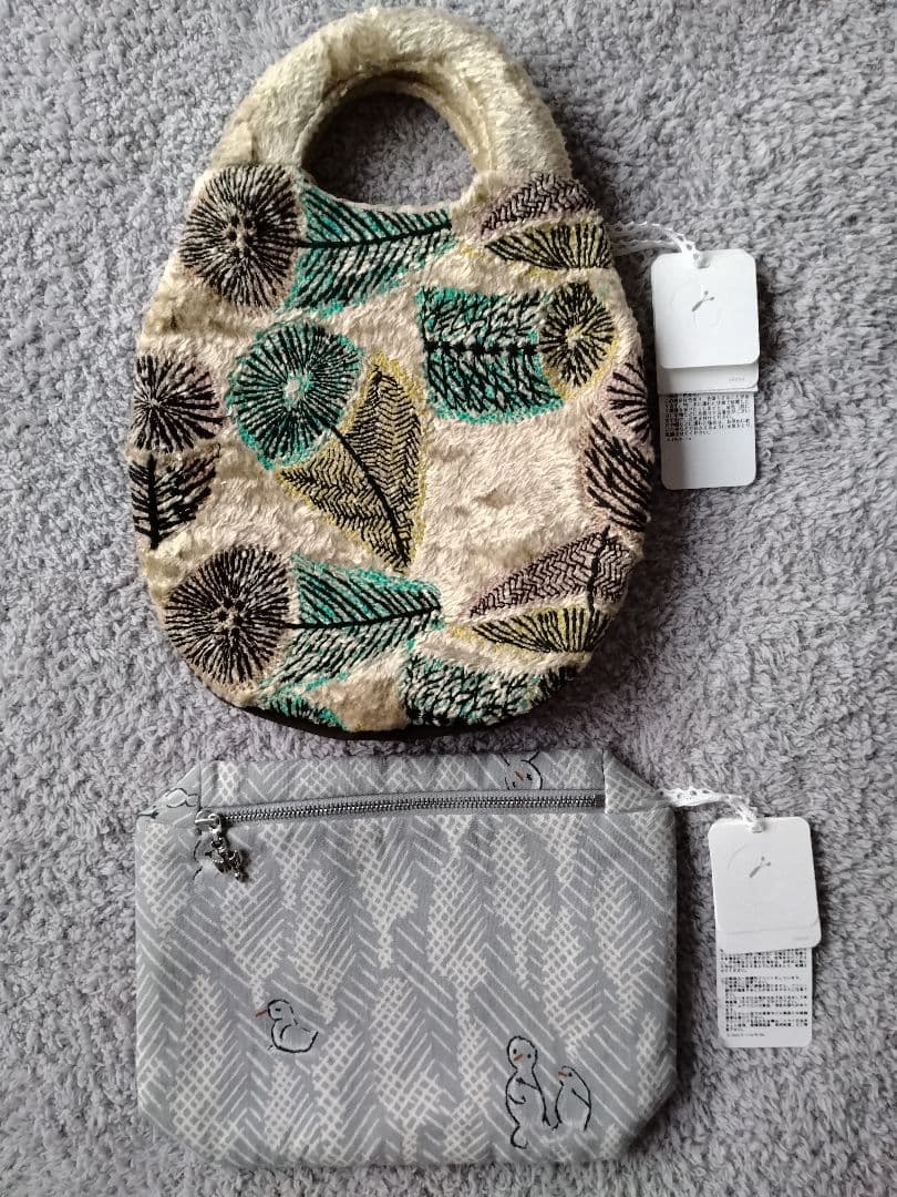 ミナペルホネン　uzura bag と pouch セット　lumiukko