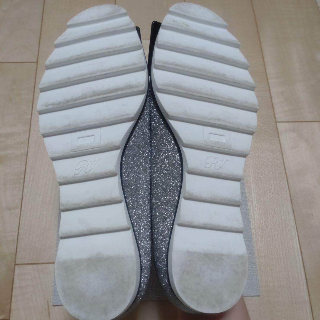 最終値下げ★極美品✨ロジェヴィヴィエ バレエシューズ グリッター シルバー 36