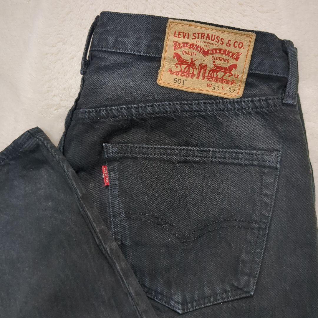 ✨後染めブラック！w33✨ EURO LEVI'S 501 ユーロリーバイス