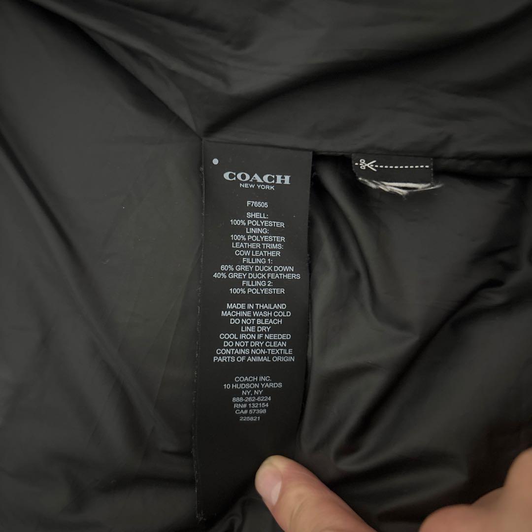 coach ダウンベスト