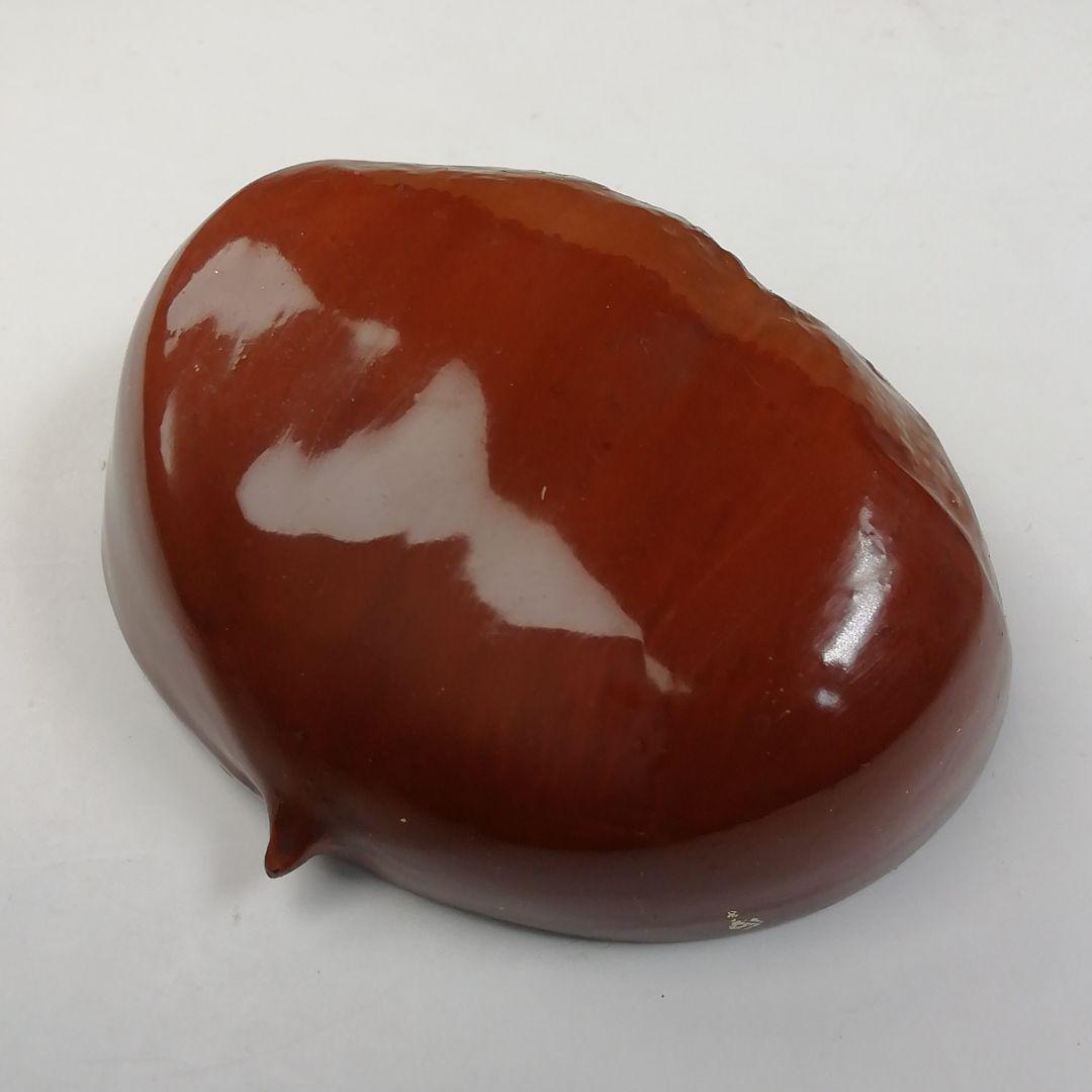 Ｔ７４８　香合　『乾漆　栗香合』『粒俵 作』　共箱　茶道具