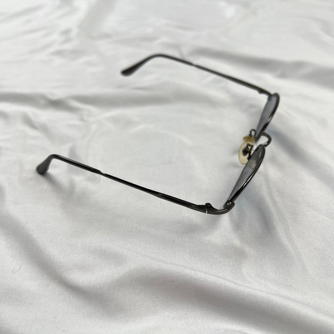 小物 Ray-Ban titanium oval sunglasses blue