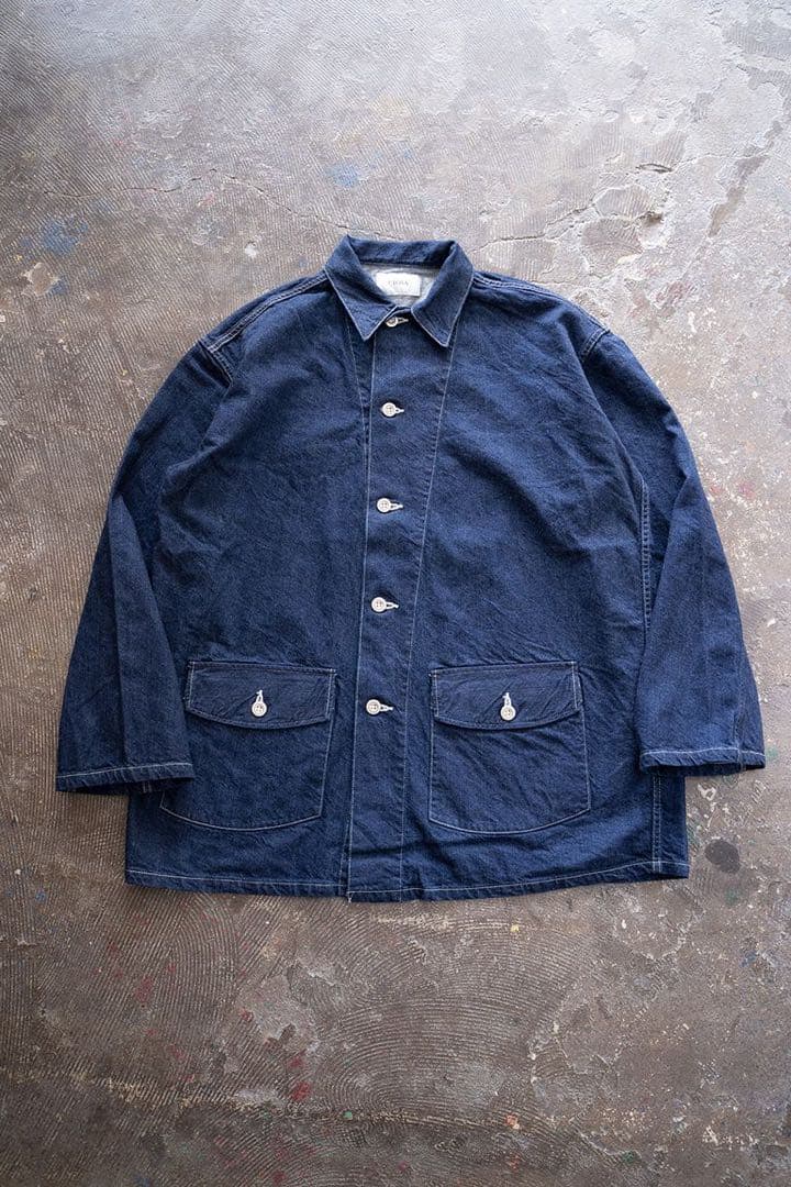 CIOTA インディゴスピンコットンデニムカバーオール