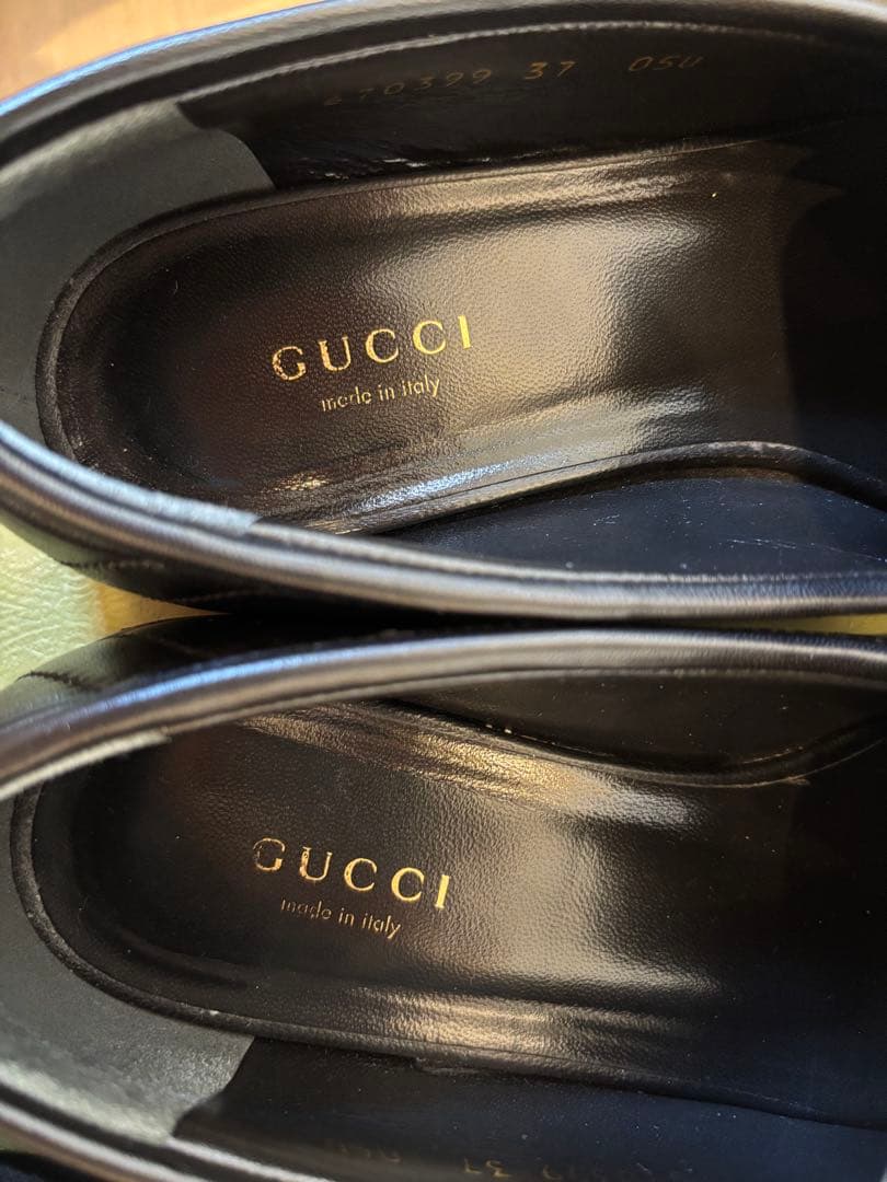 GUCCI ブラック キルティング　ローファー　37サイズ