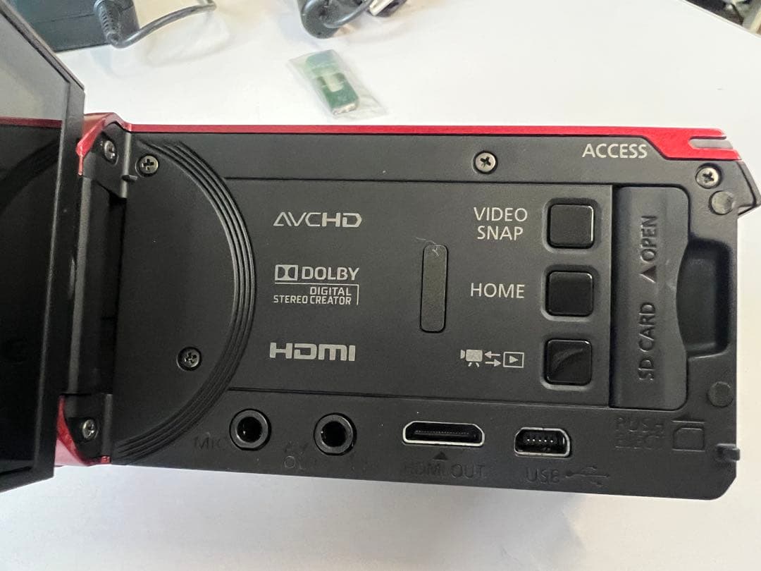 Canon IVIS HF R32 レッド バッテリー2個付き( 動作確認済)