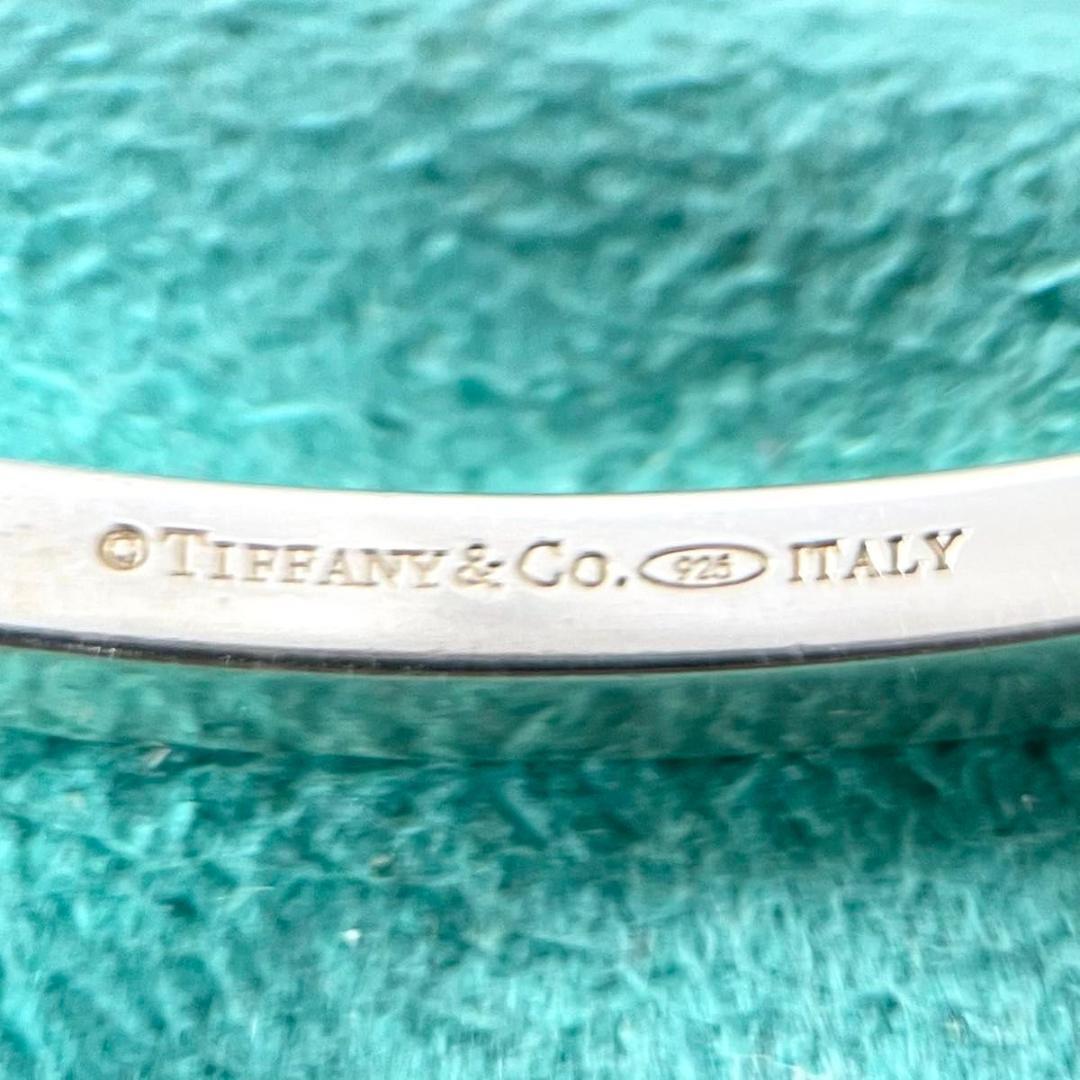 ティファニー 希少 ブルー エナメル バングル ブレスレット 925 PE7fe