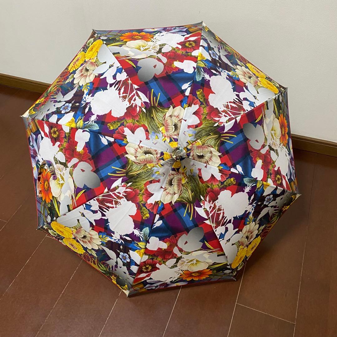 【最終価格】Vivienne Westwood 花柄 日傘 晴雨兼用 長傘 赤