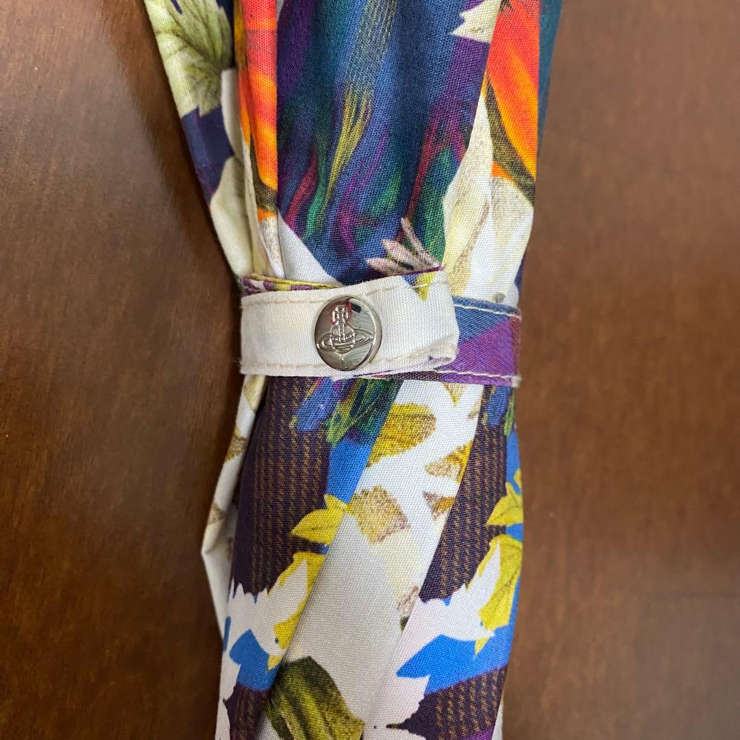 【最終価格】Vivienne Westwood 花柄 日傘 晴雨兼用 長傘 赤