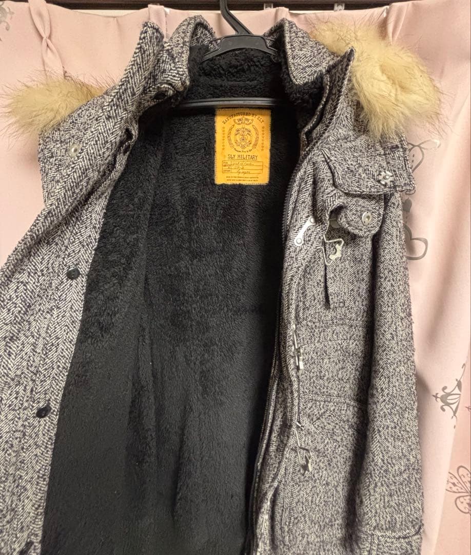 SLY N-3B ミリタリー モッズコート サイズ1 ツイード y2k