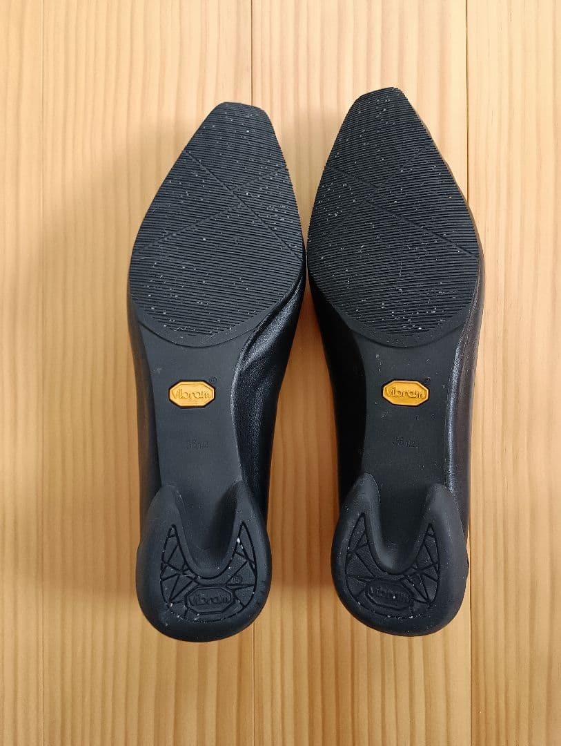 SHISEI ブラック スリッポン ローファー 23.5　シーセイ