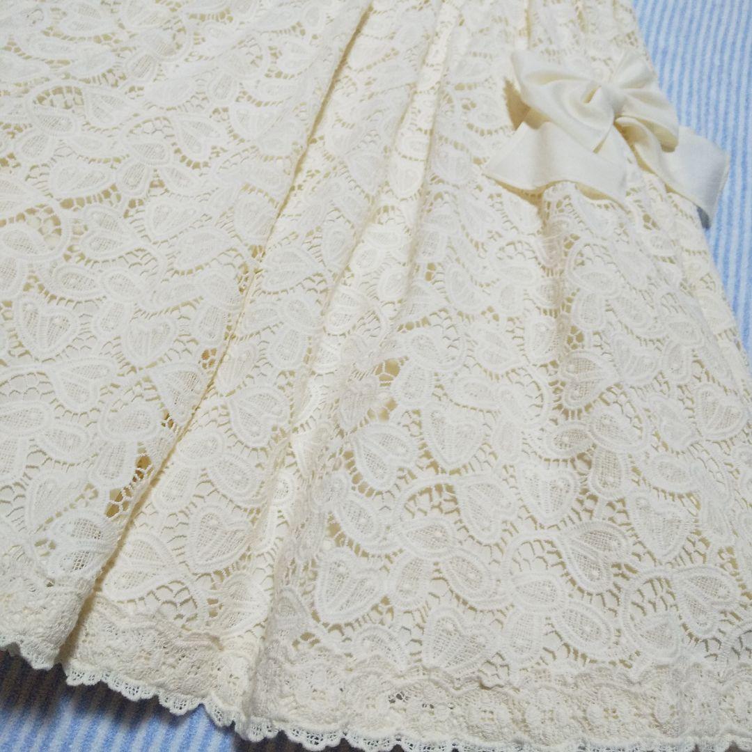 メゾピアノ総レースワンピース130新品タグ付き