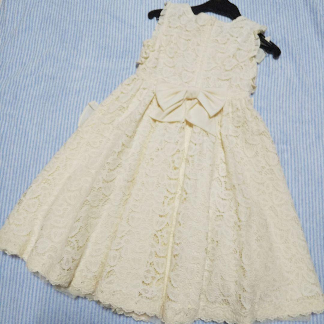 メゾピアノ総レースワンピース130新品タグ付き