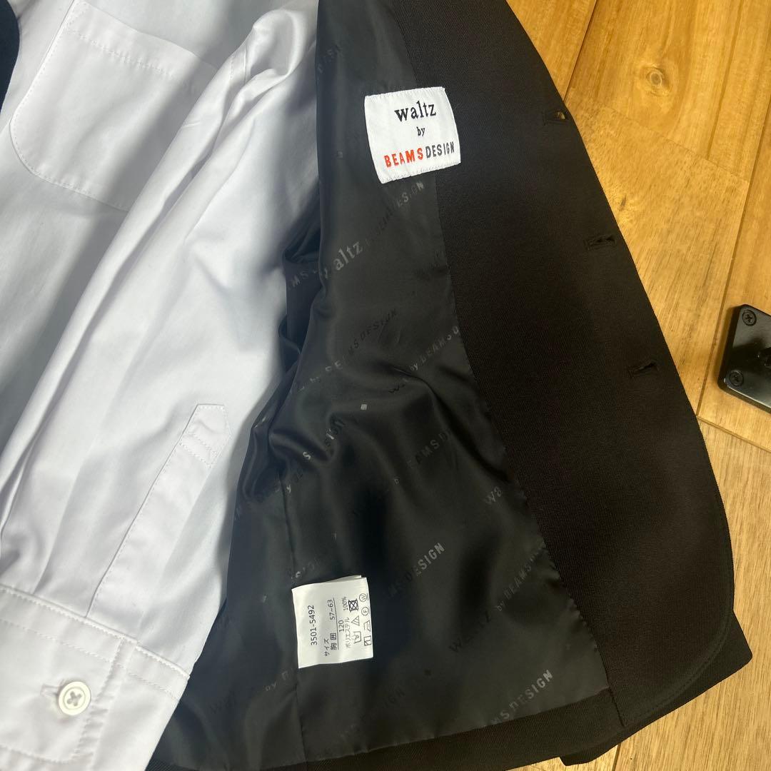 ビームスデザイン　BEAMS 入学式　男の子　ノーカラー　セットアップ　120