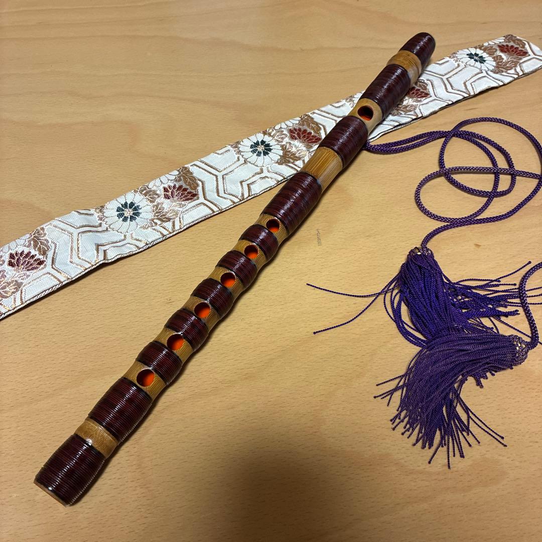 神楽笛　龍笛 竹製 和楽器 出雲神楽笛